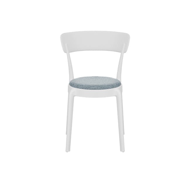 East Chair with Cushioned Seat - White - 1