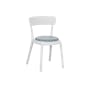 East Chair with Cushioned Seat - White - 0