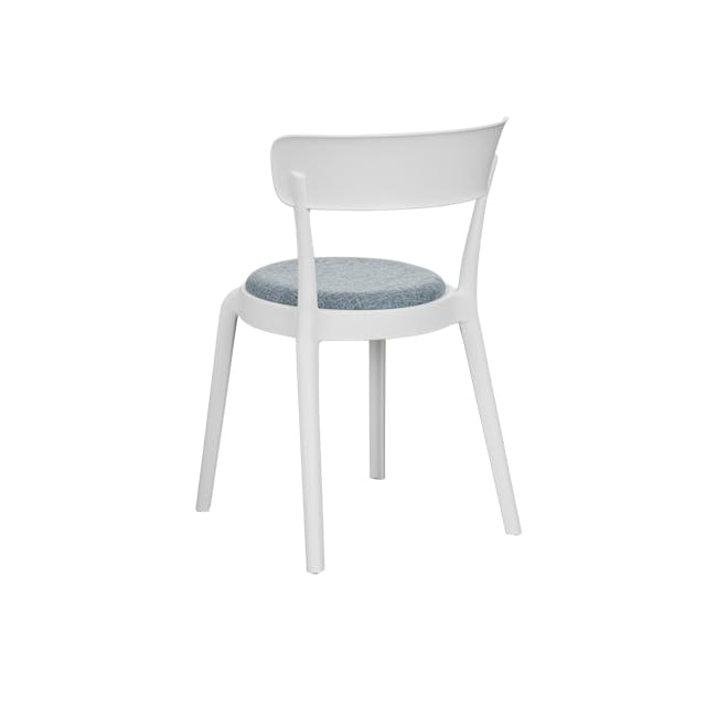 East Chair with Cushioned Seat - White - 3