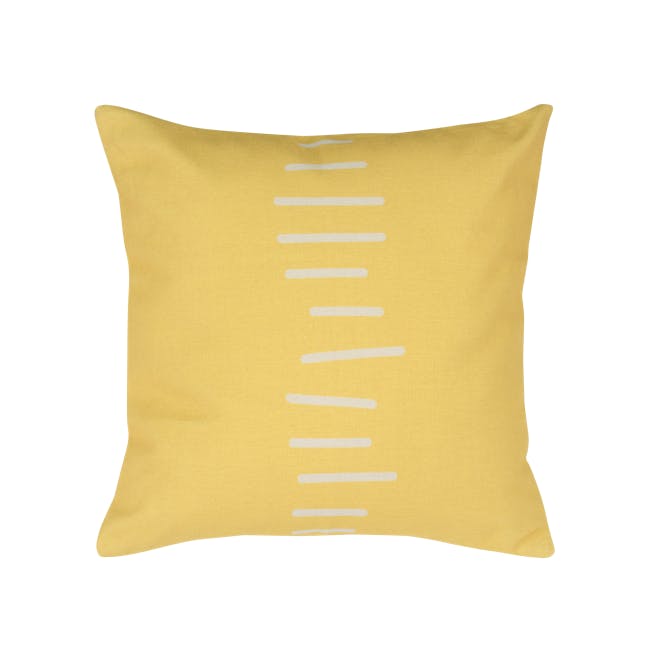 Linie Linen Cushion - Yellow - 0