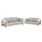 Astrid 3 Seater Sofa with Astrid 2 Seater Sofa - Ivory