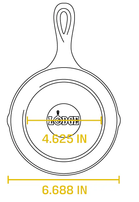 Lodge Seasoned Cast Iron Skillet (6 Sizes) - 13 - Long-handled pot with a lid, Measuring pot with a lid, Kitchen utensil