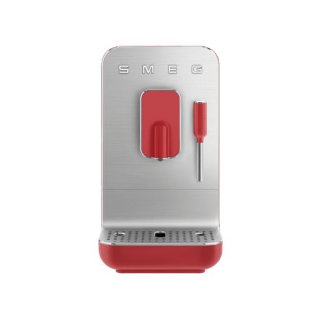 SMEG Bean-To-Cup Coffee Machine with Steam Dispenser - Red - 0