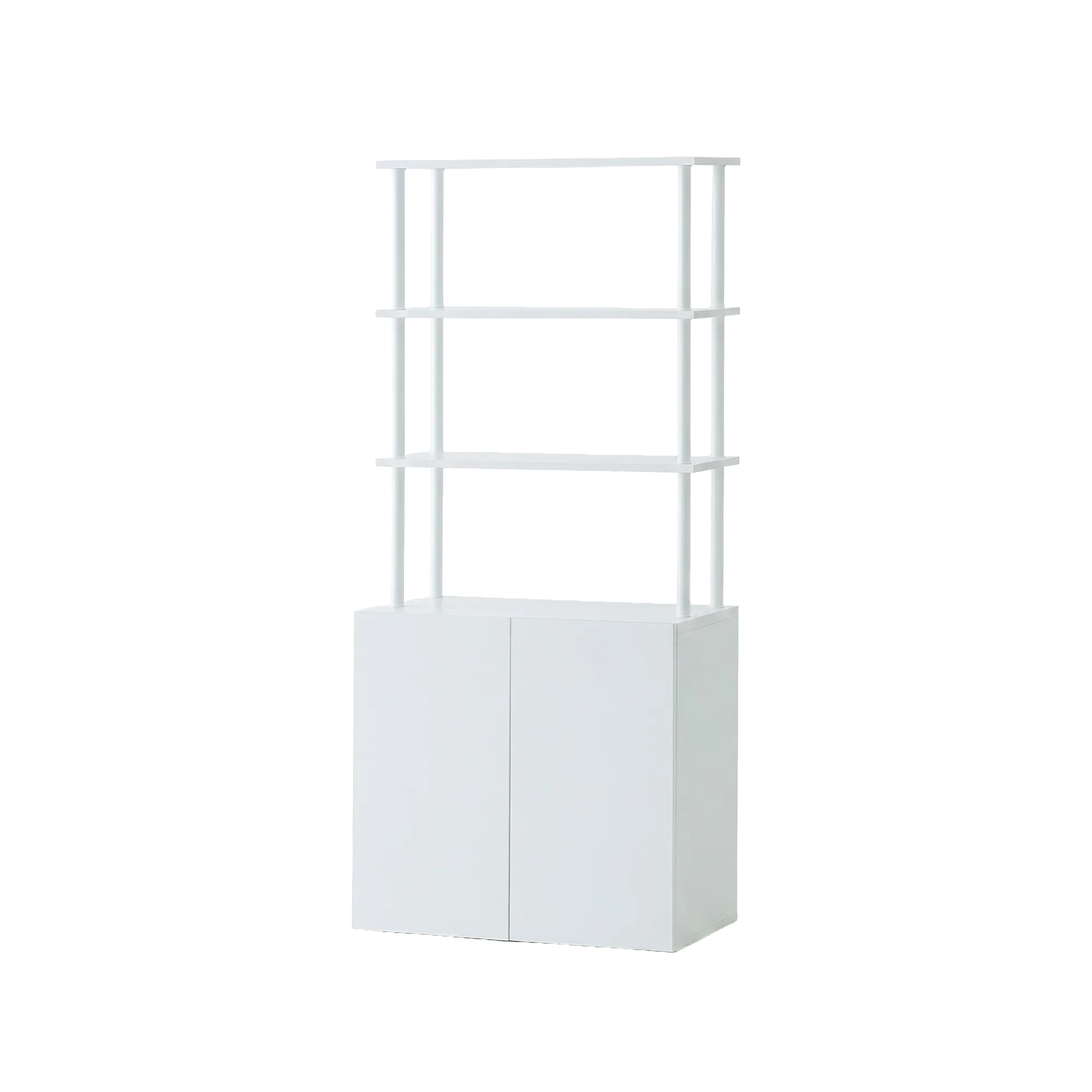 Moni Storage Cabinet with 3-Tier Shelf 0.8m - White