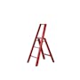 Hasegawa Lucano Aluminium 3 Step Ladder - Red - 0