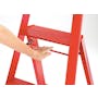 Hasegawa Lucano Aluminium 3 Step Ladder - Red - 1