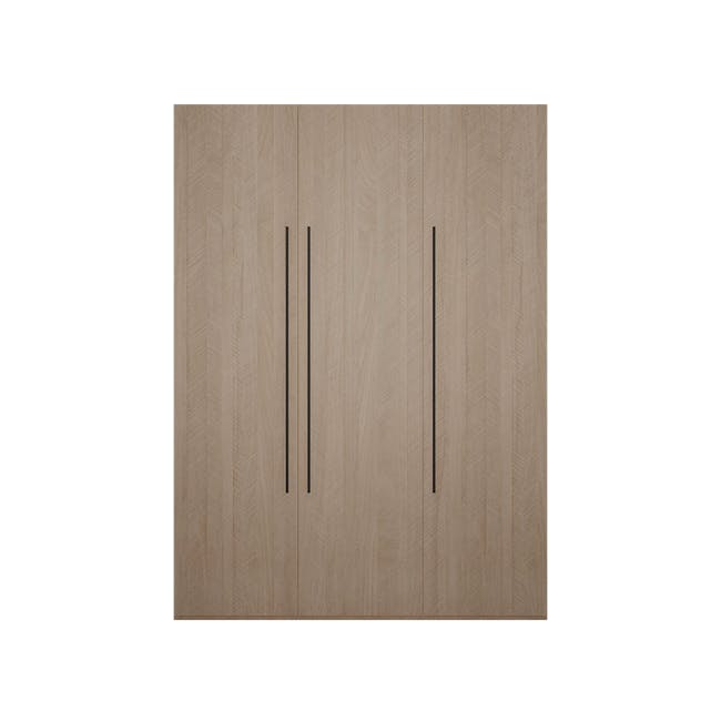 Lucca 3 Door Wardrobe 4 - Herringbone Oak - 1