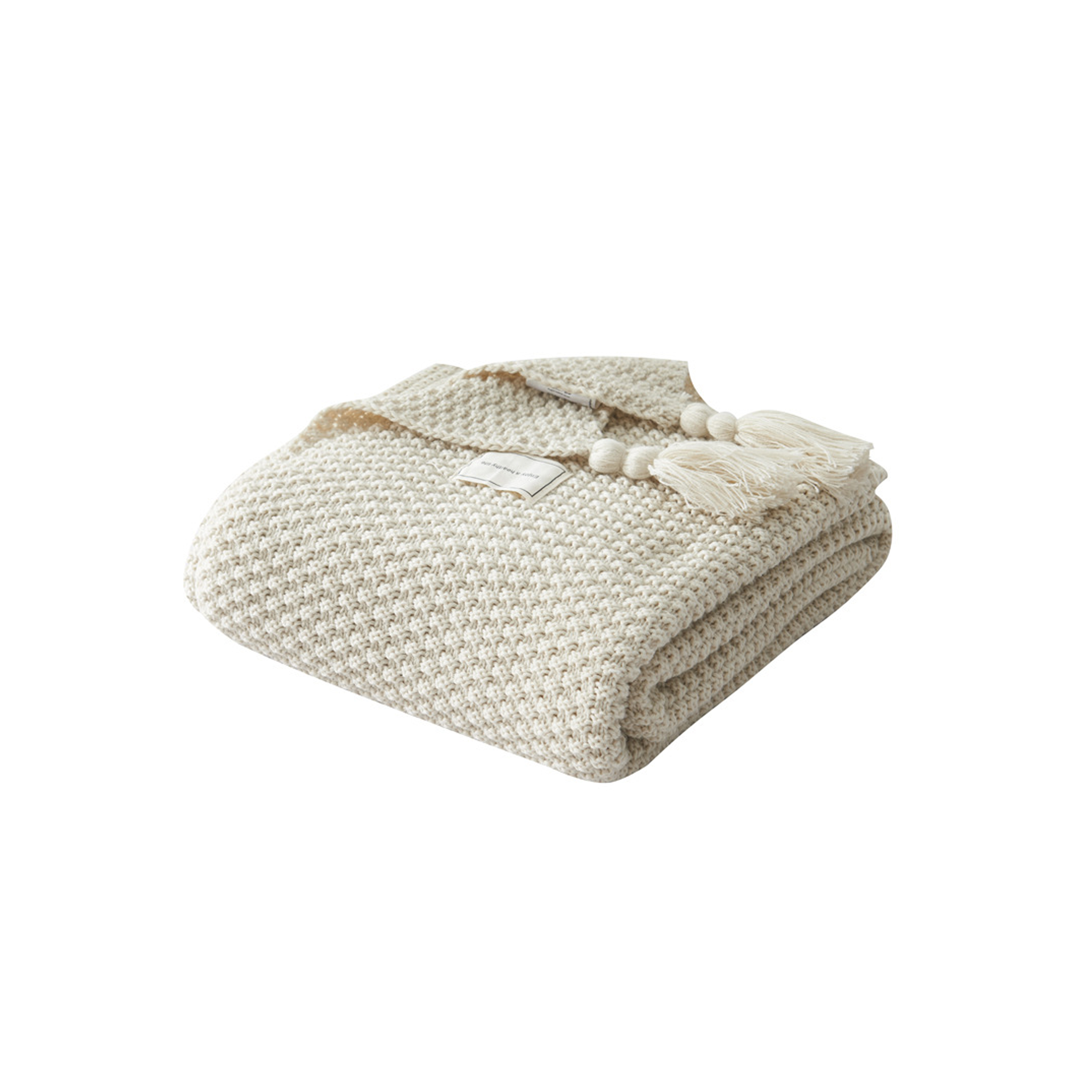 Celeste Knitted Throw - Off White