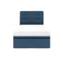 ESSENTIALS Single Headboard Storage Bed - Denim (Fabric) - 0