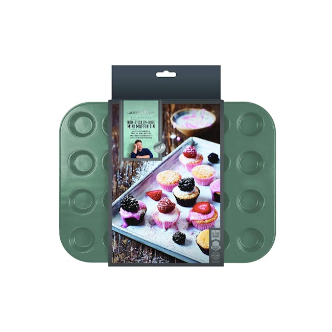 Jamie Oliver Atlantic Green Non-Stick Mini Muffin Tray 24 Cups - 3