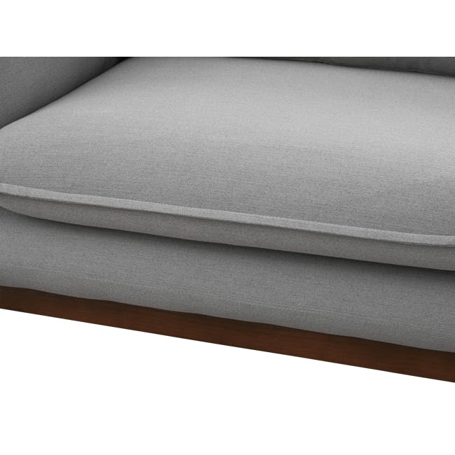 Tate 3 Seater Sofa - Slate - 15 - Grey fabric sofa, textured upholstery, modern design, soft cushions, wooden frame