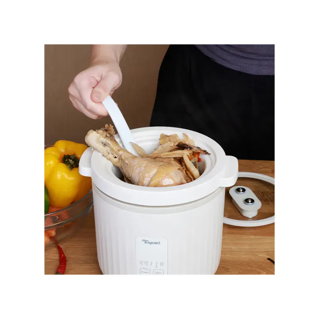 TOYOMI 1.0L Mini Ceramic Slow Cooker/Rice Cooker (SC 990) - 2