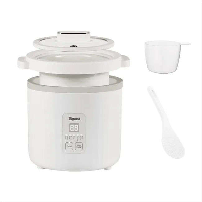 TOYOMI 1.0L Mini Ceramic Slow Cooker/Rice Cooker (SC 990) - 4