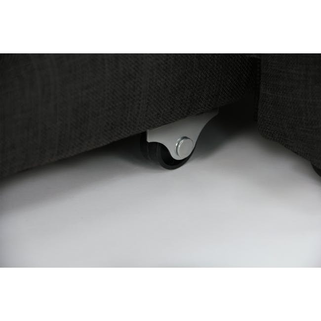 ESSENTIALS Super Single Trundle Bed - Smoke (Fabric) - 16