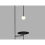 Cilja Floor Lamp with Side Table - Black - 1
