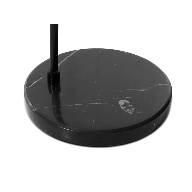 Cilja Floor Lamp with Side Table - Black - 4