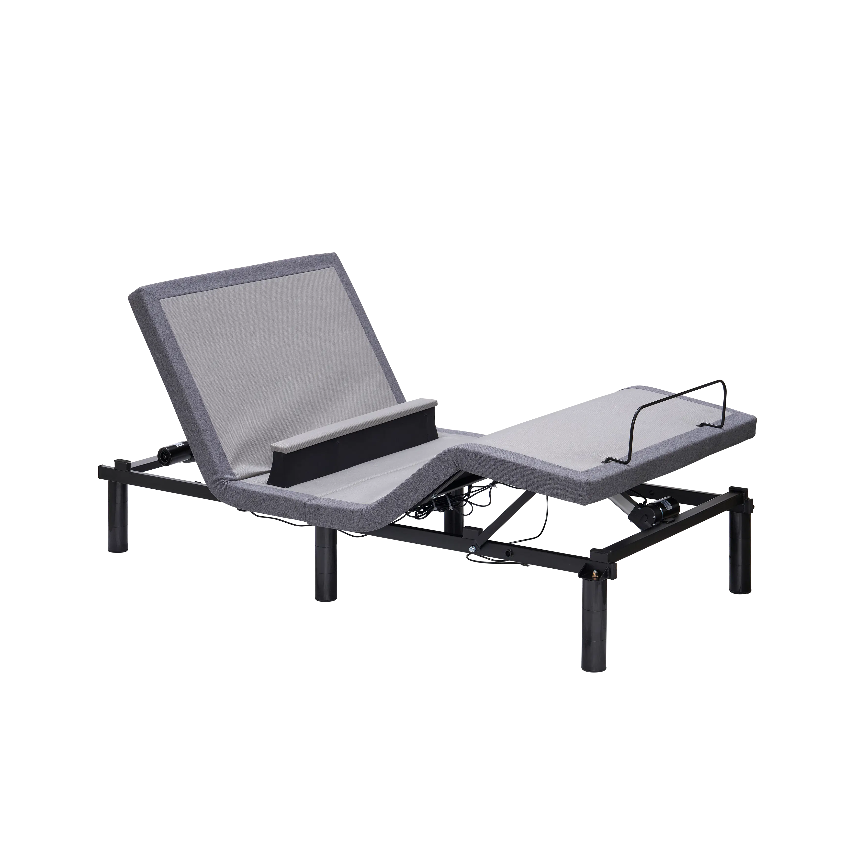 Aeva Split King Adjustable Bed - Grey Boucle - 14