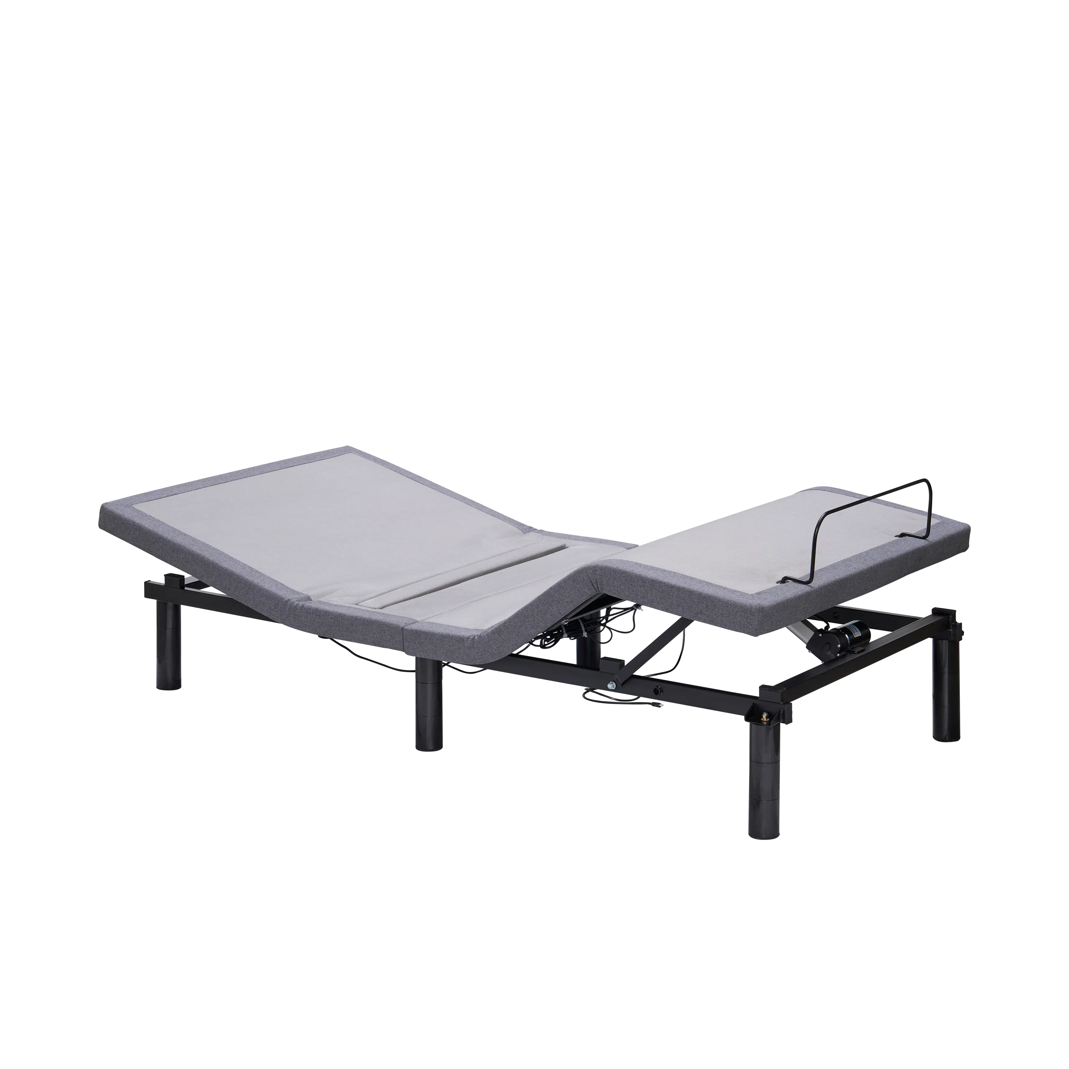 Aeva Split King Adjustable Bed - Grey Boucle - 15