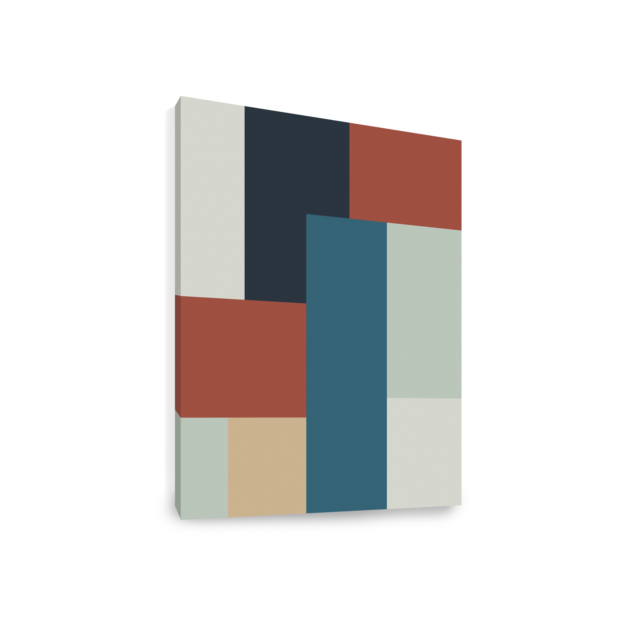 Abstract Art Print on Stretched Canvas 50cm by 70cm Assemblage