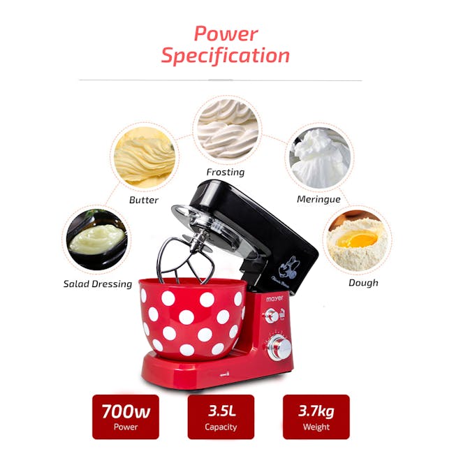 Mayer x Disney Mickey Special Edition 3.5L Mini Stand Mixer MMSM35-MK - 5