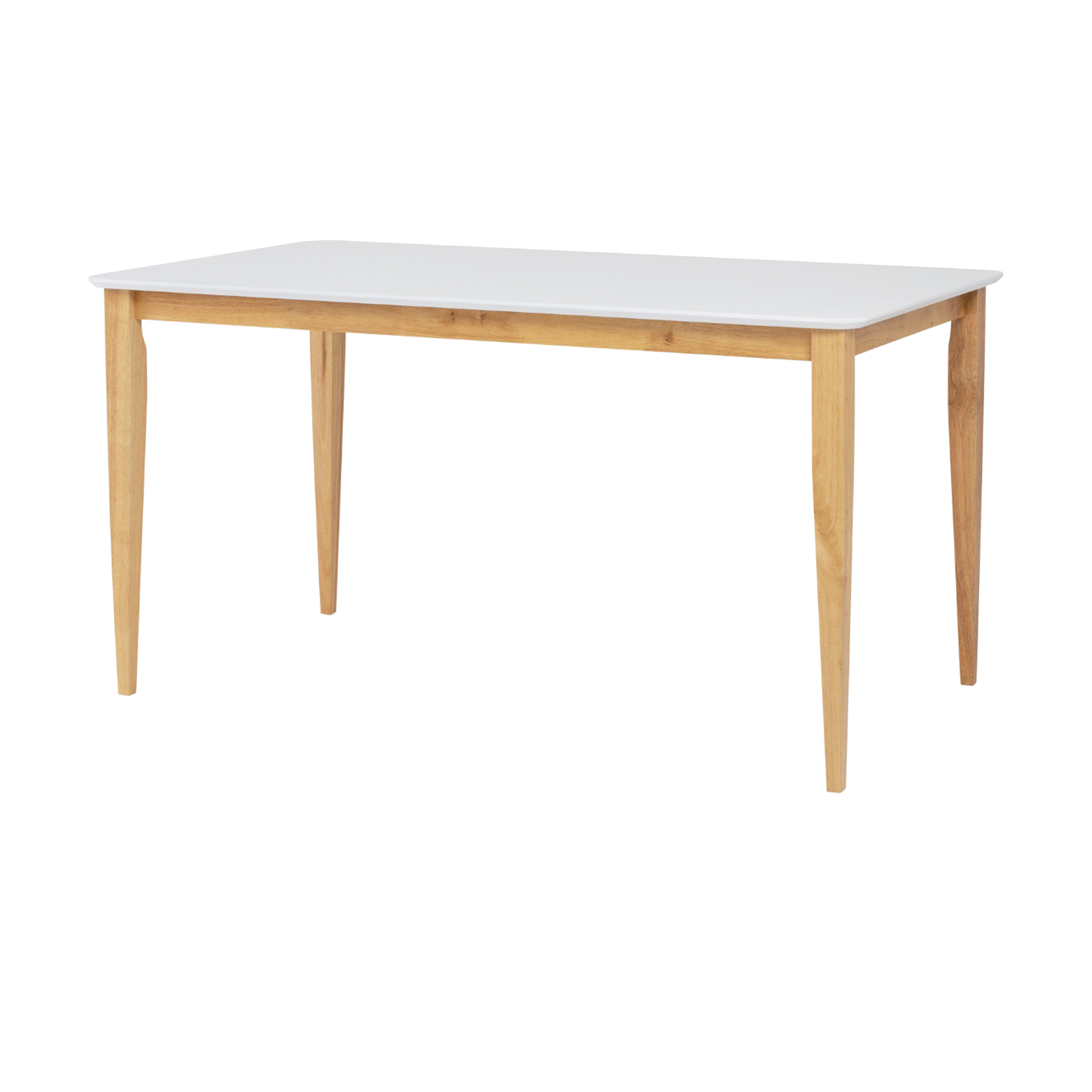(As-Is) Charmant Dining Table 1.4m - Natural, White - 6