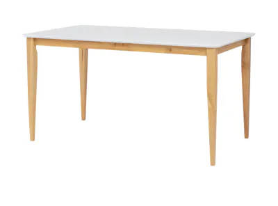 (As-is) Charmant Dining Table 1.4m - Natural, White - 8