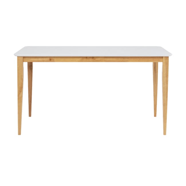 Charmant Dining Table 1.4m - Natural, White - 1