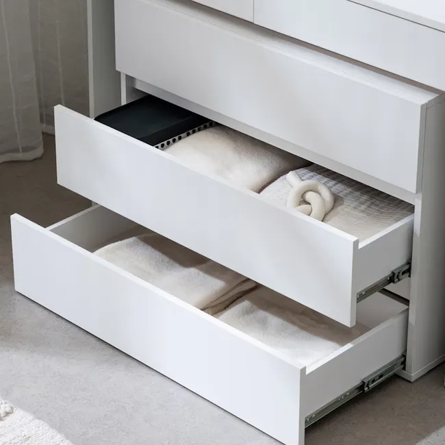 Rudy 3 Drawer Chest 0.8m - White - 3