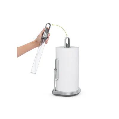 Simplehuman Tension Arm Paper Towel Holder with Pump - Brushed