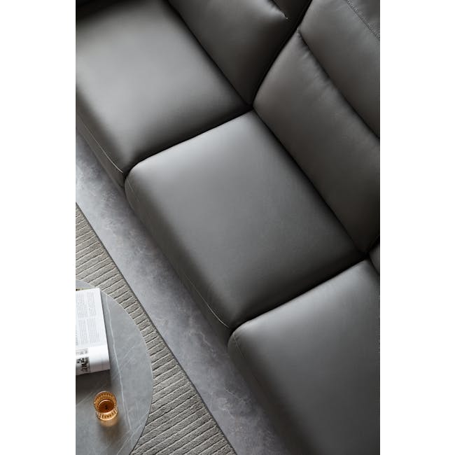 Linus L-Shaped Recliner Sofa - Grey - 1