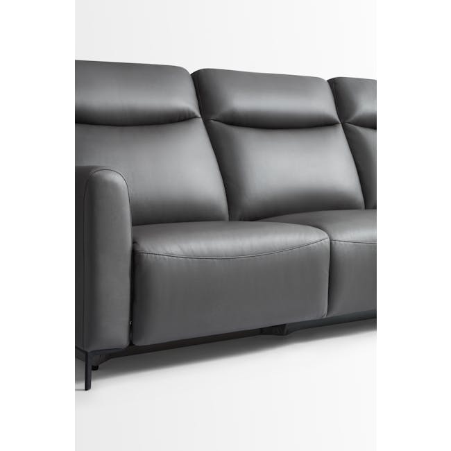 Linus L-Shaped Recliner Sofa - Grey - 9
