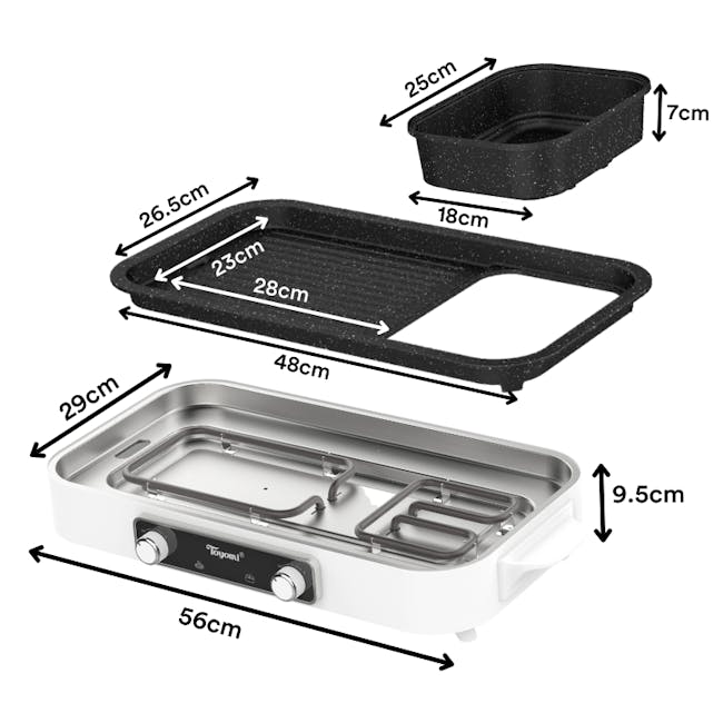 TOYOMI ComboCooker Hotpot & BBQ Grill BBQ 6319 - 6
