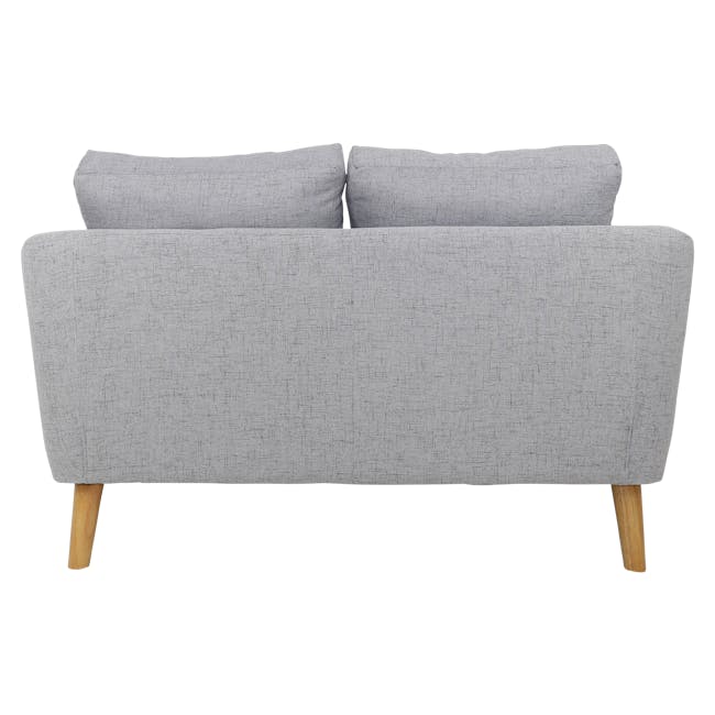 Hana 2 Seater Sofa with Hana Armchair - Light Grey - 16