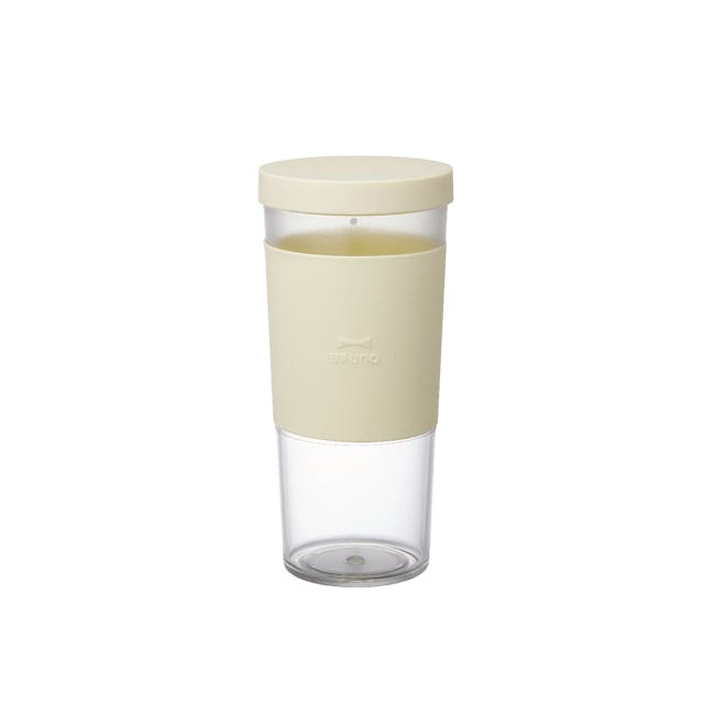 BRUNO Cordless Blender - Ivory - 4 - Minty green, minimalist, modern design, sleek, transparent, cylindrical, tall, light