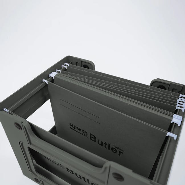 Slower Butler File Box - Olive - 3