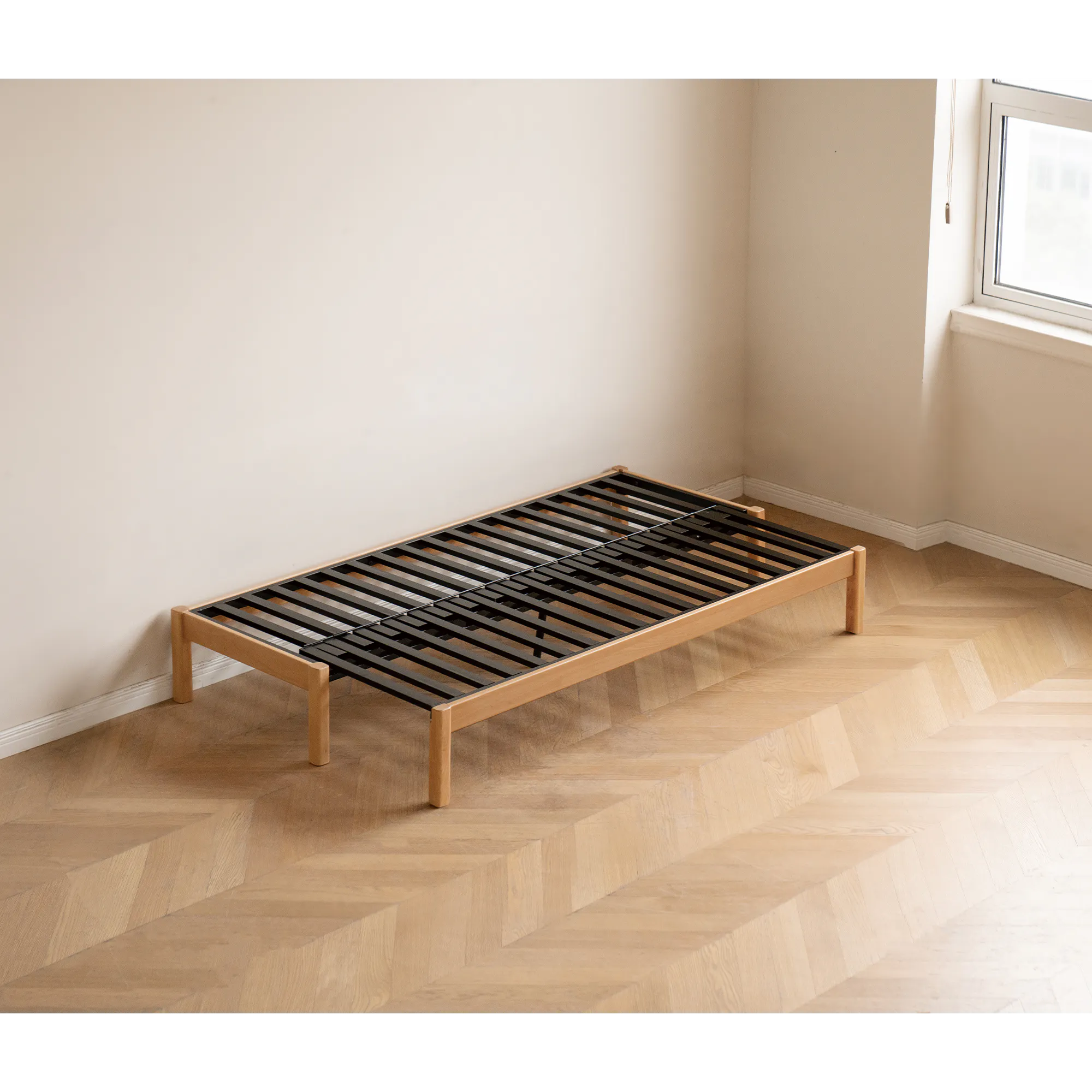 Cleo Sofa Bed / Bench 2m - Chestnut - 9 - modern minimalist bed frame, wooden bed frame, contemporary bed, simple bed