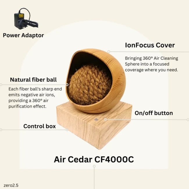 Zero 2.5 Air Cedar Ioniser - 6
