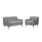 Damien 2 Seater Sofa with Damien Armchair - Grey (Scratch Resistant Fabric)