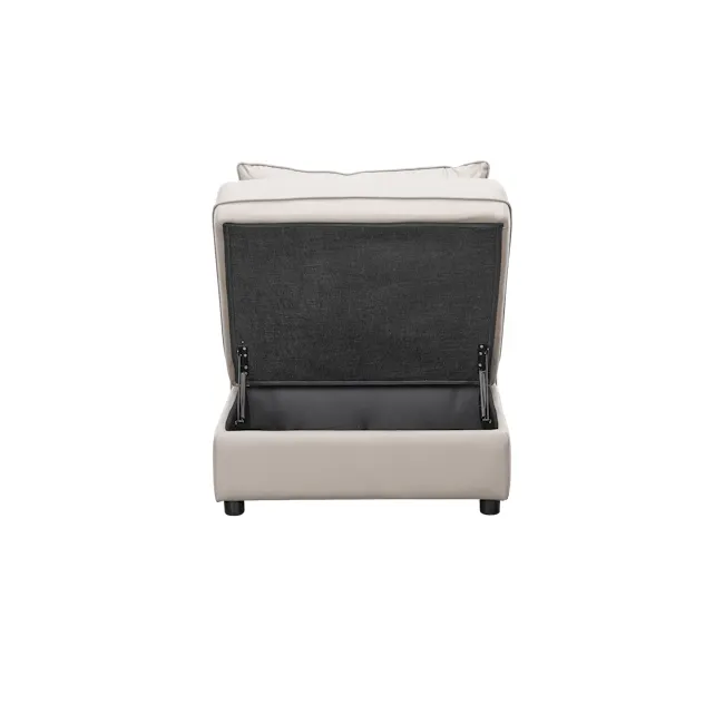 Cameron Large Corner Storage Sofa - Grey (Pet Friendly) - 25 - Modern sofa with integrated storage compartment, minimalist