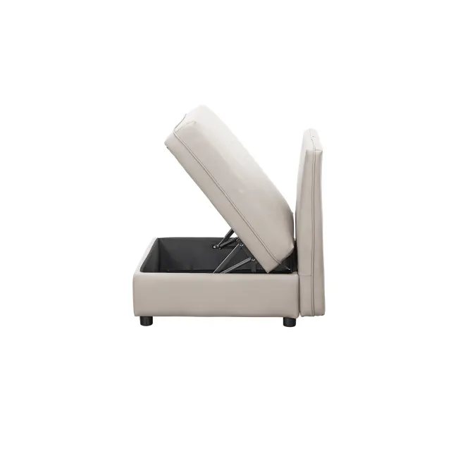Cameron Large Corner Storage Sofa - Grey (Pet Friendly) - 27 - Cream-colored, modern, ergonomic, reclining, leather