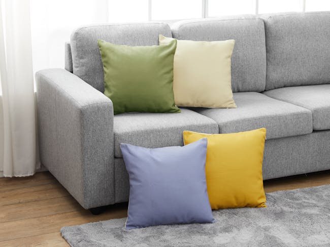 Throw Linen Cushion - Dusty Green - 1