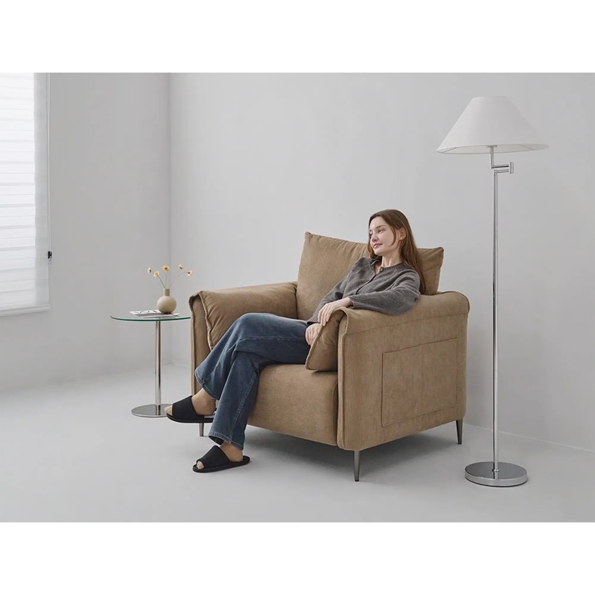 Taro 3 Seater Sofa - Mocha - 13