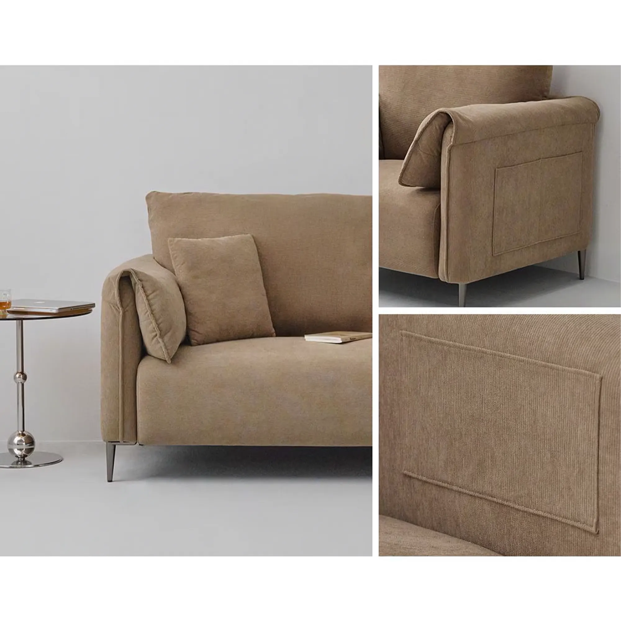 Taro 3 Seater Sofa - Mocha - 7