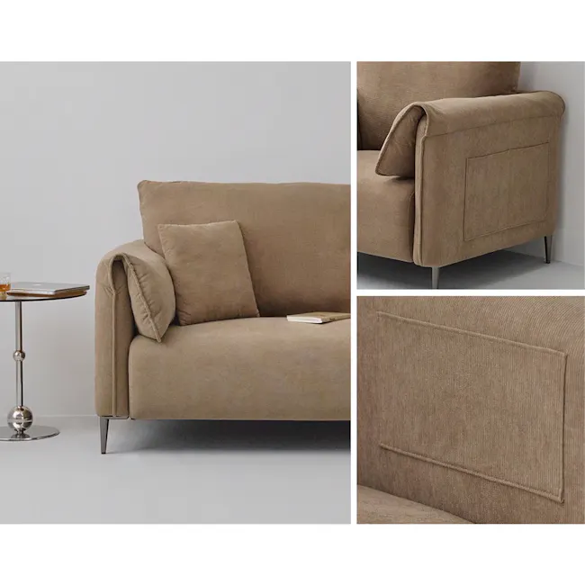 Taro 3 Seater Sofa - Mocha - 8