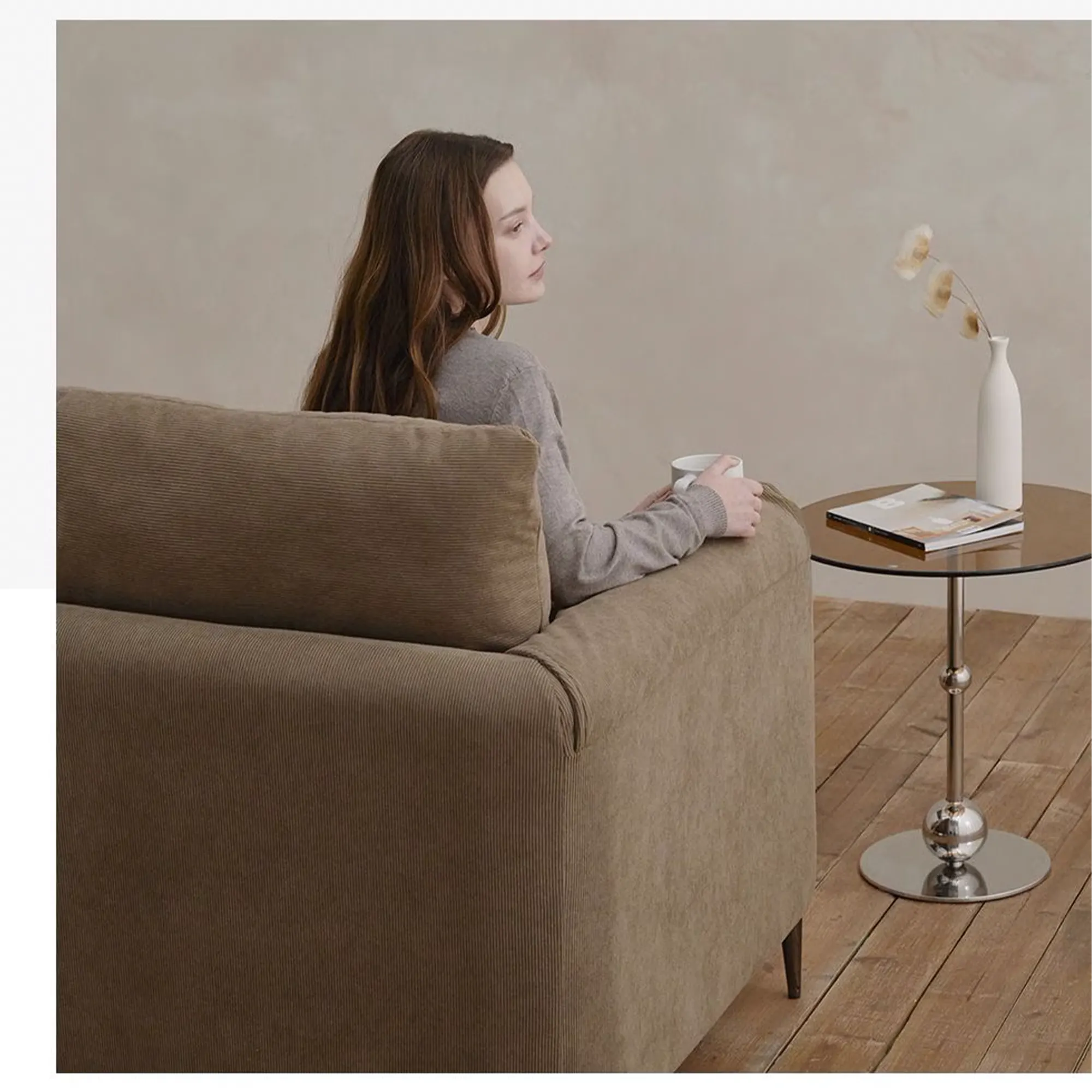 Taro 3 Seater Sofa - Mocha - 15