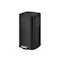 EKO Stella Stainless Steel Rectangle Step Bin With Soft Closing Lid - Black (3 Sizes)