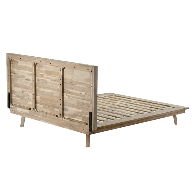 Leland Queen Platform Bed with 2 Leland Single Drawer Bedside Tables - 5