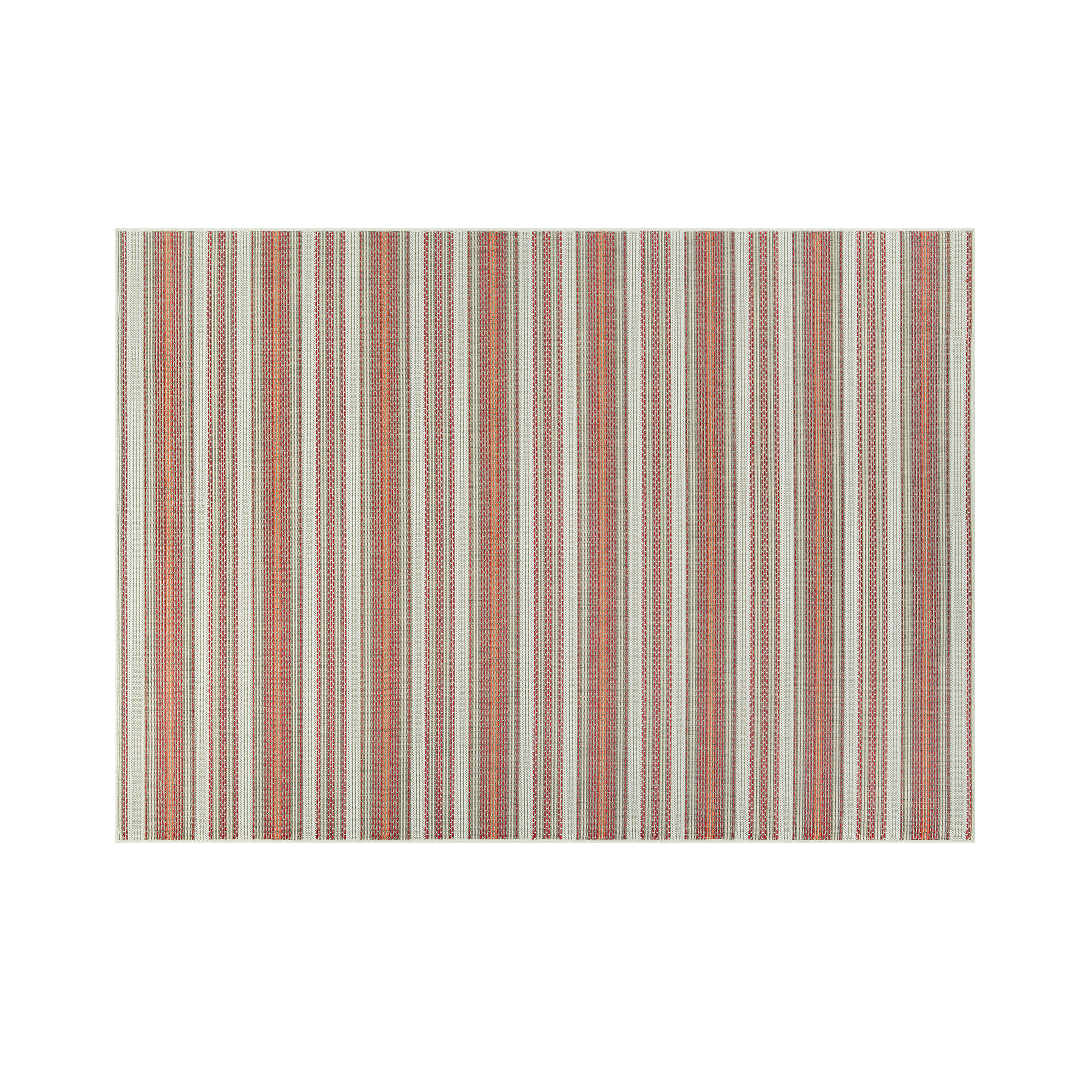 Marbella Flatwoven Rug - Coral Ivory Pewter (3 Sizes)
