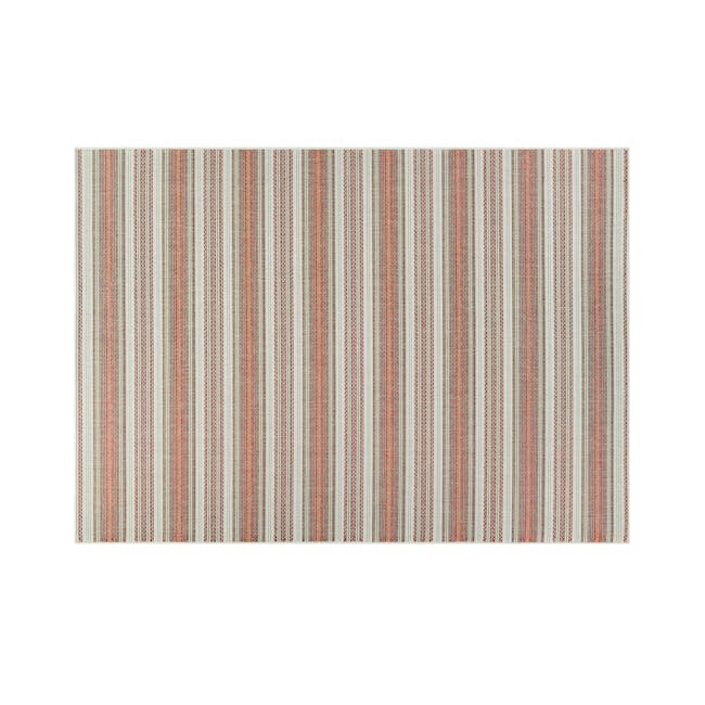 Marbella Flatwoven Rug - Coral Ivory Pewter (3 Sizes) - 0