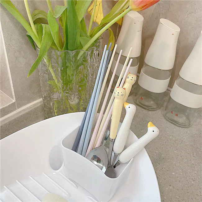 Reeso Dish Drying Tray Rack - White - 4